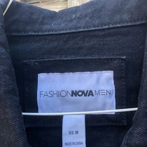 Black fashion nova jean jacket